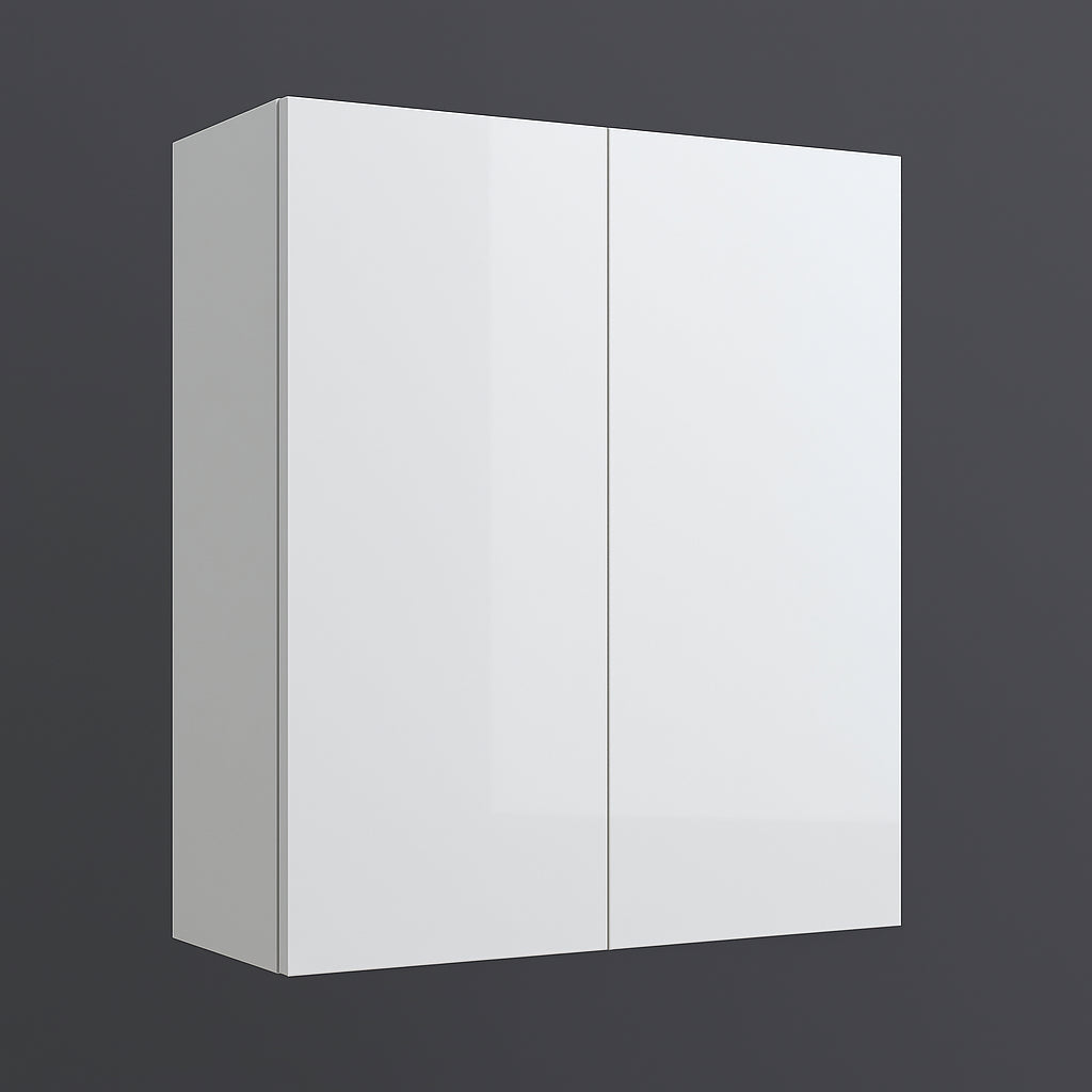Cambridge Radiance 30 in. White Gloss Slab Wall Kitchen Cabinet