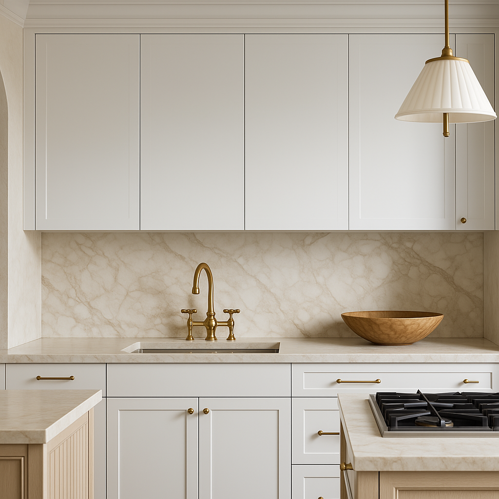 Cambridge Radiance 30 in. White Gloss Slab Wall Kitchen Cabinet