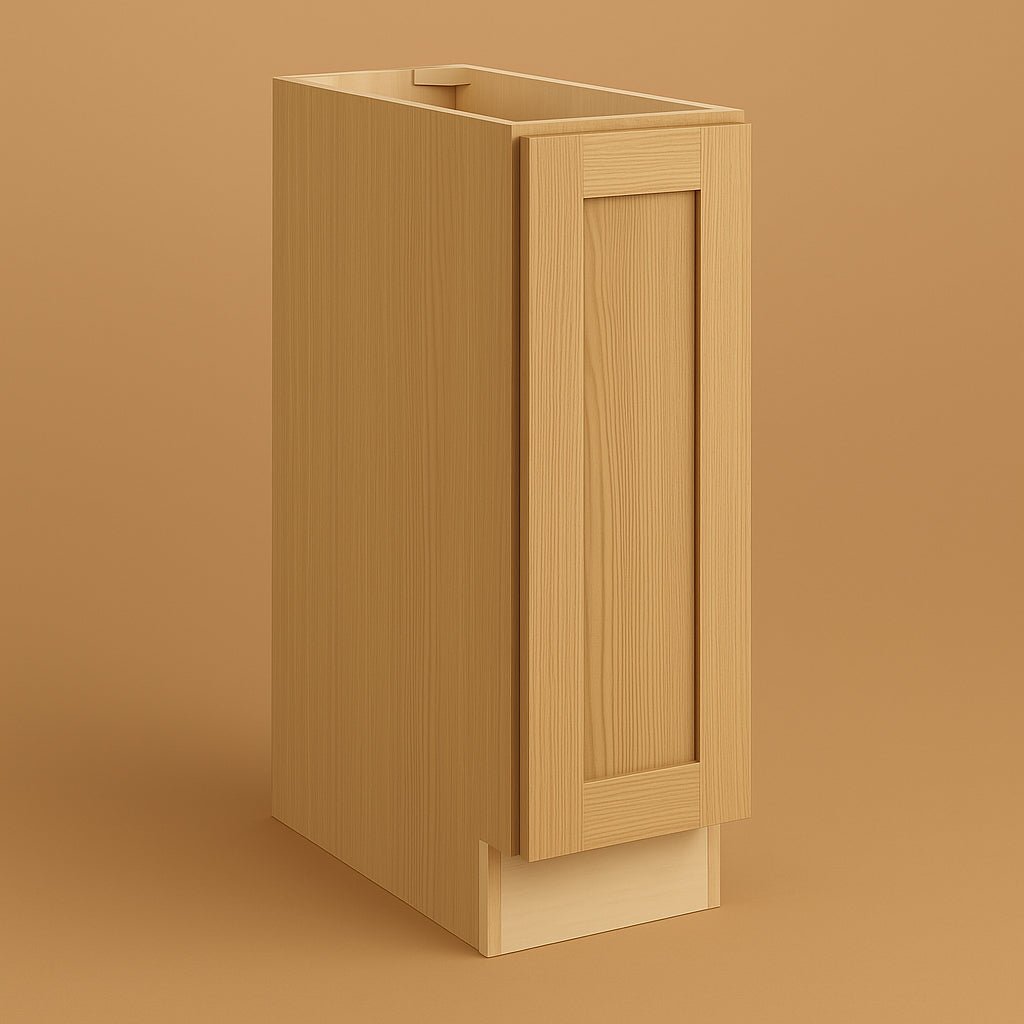 Hampton Bay Avondale White Oak Shaker Base Kitchen Cabinet - 9 in. W x 24 in. D x 34.5 in. H