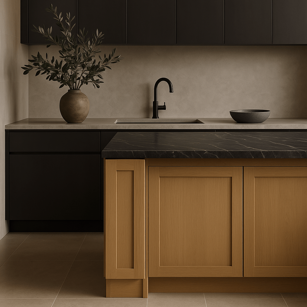 Hampton Bay Avondale White Oak Shaker Base Kitchen Cabinet - 9 in. W x 24 in. D x 34.5 in. H