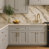 MILL'S PRIDE Richmond Vesuvius Gray Shaker Base Kitchen Cabinet - 24 in W x 24 in D x 34.5 in H