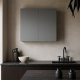 Cambridge Radiance Matte Grey Slab Wall Kitchen Cabinet - 30 in. W x 12 in. D x 30 in. H
