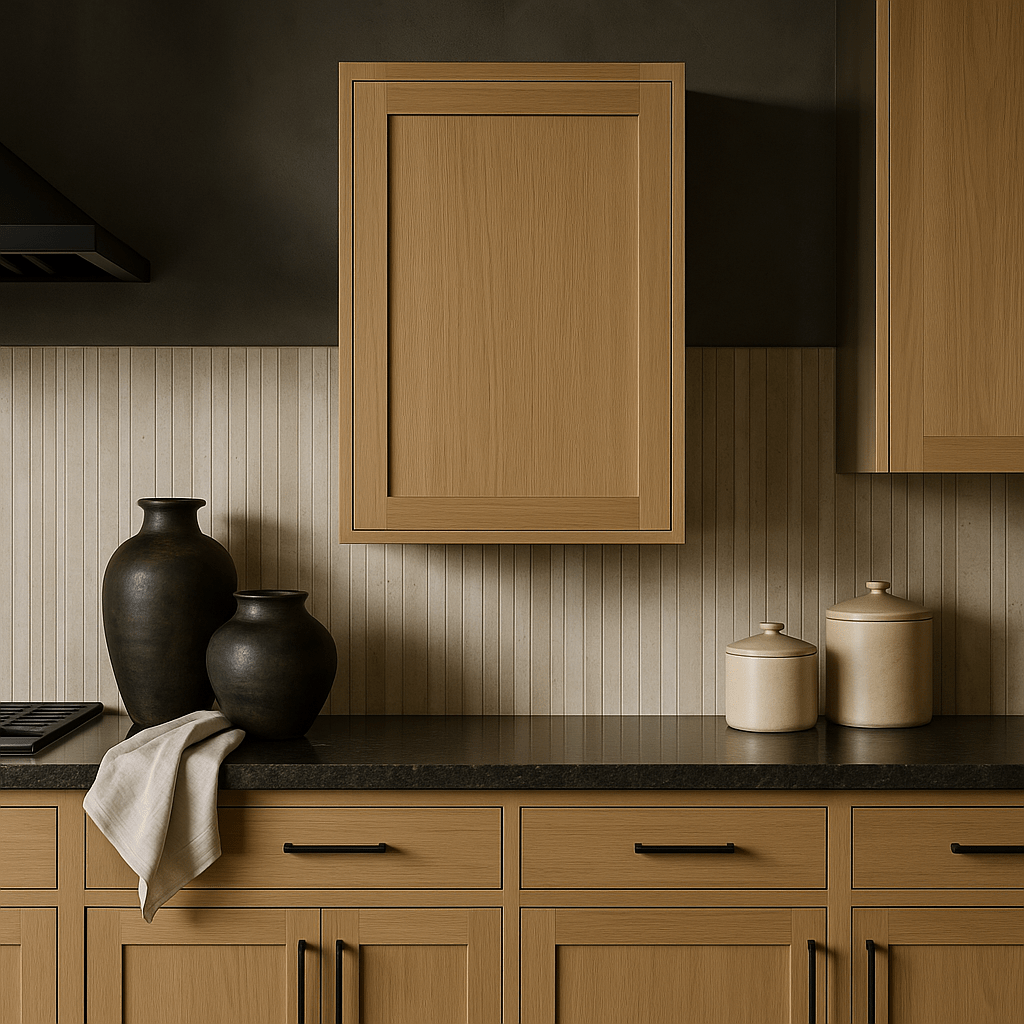 Hampton Bay Avondale 24" Shaker Wall Kitchen Cabinet in White Oak