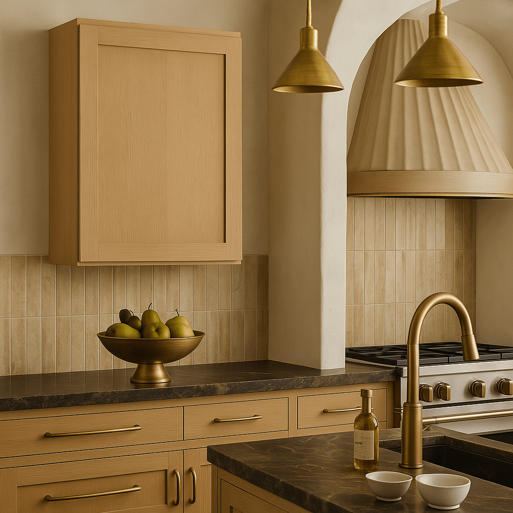 Hampton Bay Avondale 24" Shaker Wall Kitchen Cabinet in White Oak