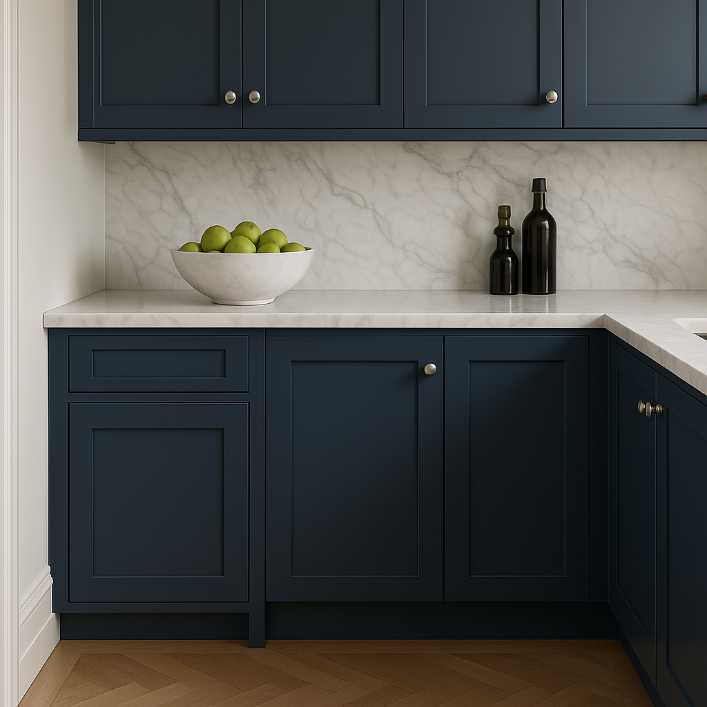 MILL'S PRIDE Valencia Blue Shaker Base Kitchen Cabinet - Ready to Assemble