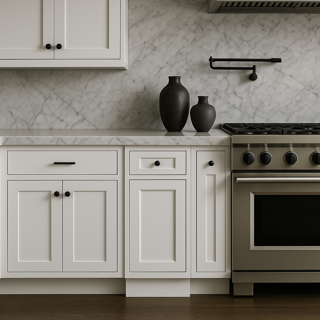 Design House Brookings Shaker Base Kitchen Cabinet in White
