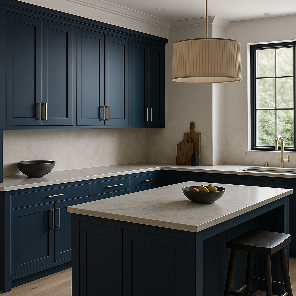 MILL'S PRIDE Valencia Blue Wall Kitchen Cabinet - 24" W x 12" D x 36" H