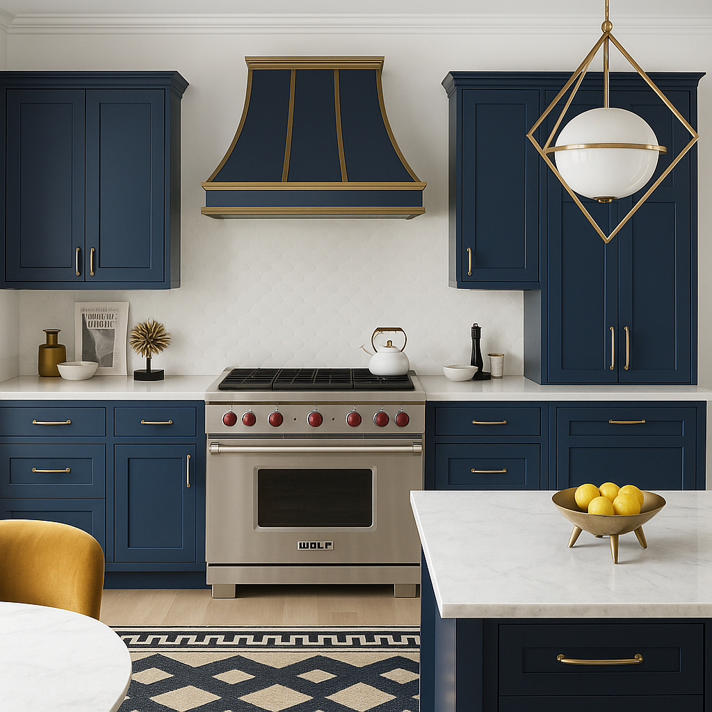 MILL'S PRIDE Valencia Blue Wall Kitchen Cabinet - 24" W x 12" D x 36" H
