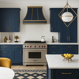 MILL'S PRIDE Valencia Blue Wall Kitchen Cabinet - 24" W x 12" D x 36" H