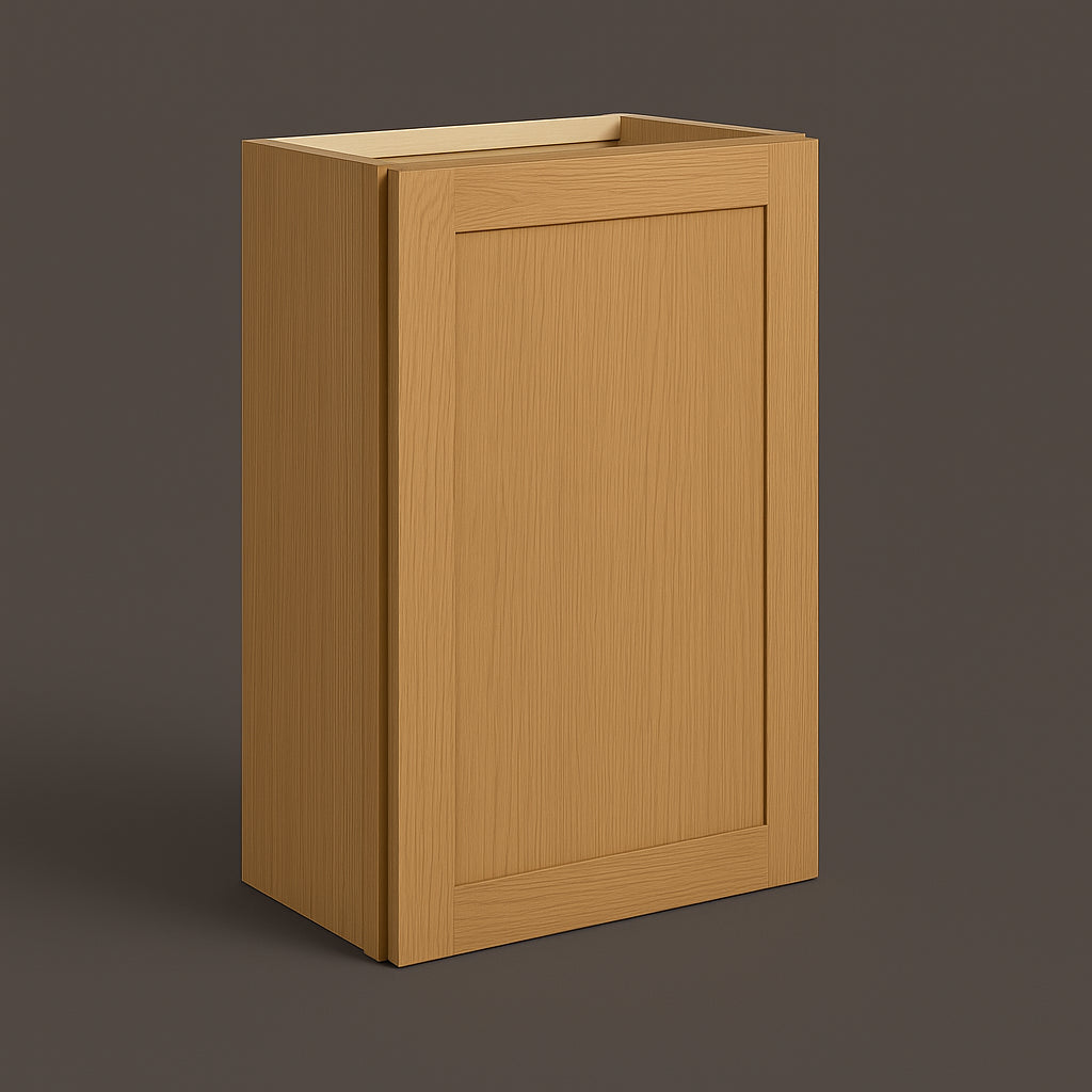 Hampton Bay Avondale White Oak Shaker Wall Kitchen Cabinet, 21x12x30 in.