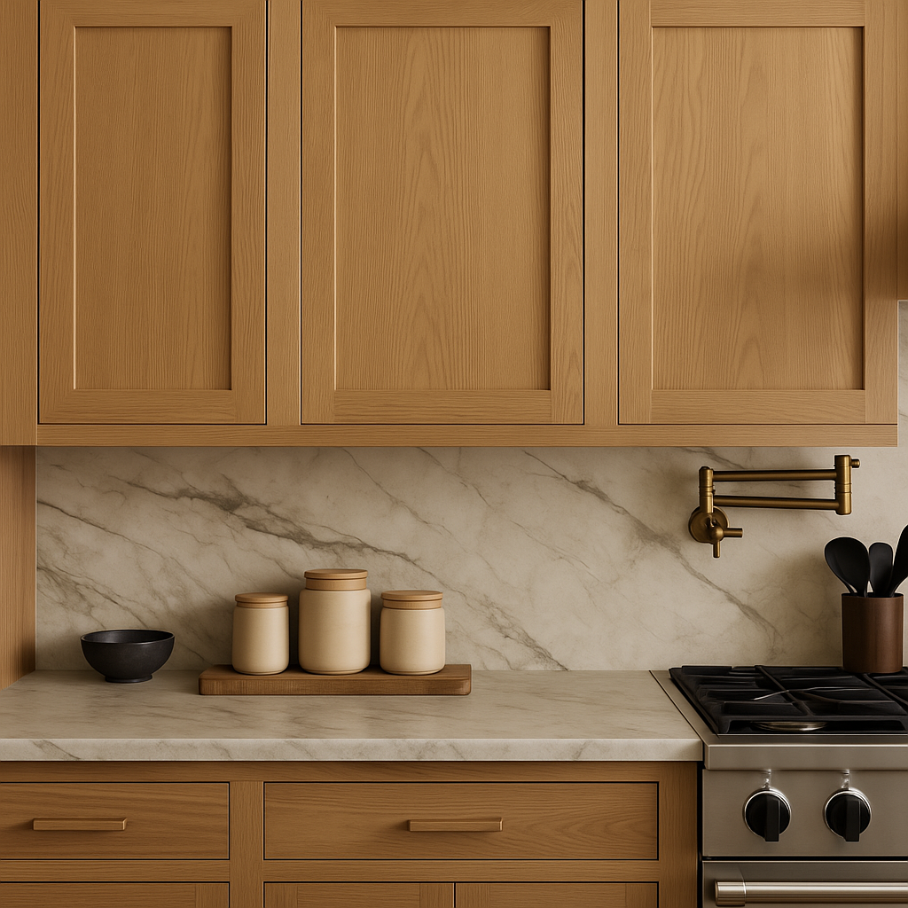 Hampton Bay Avondale White Oak Shaker Wall Kitchen Cabinet, 21x12x30 in.