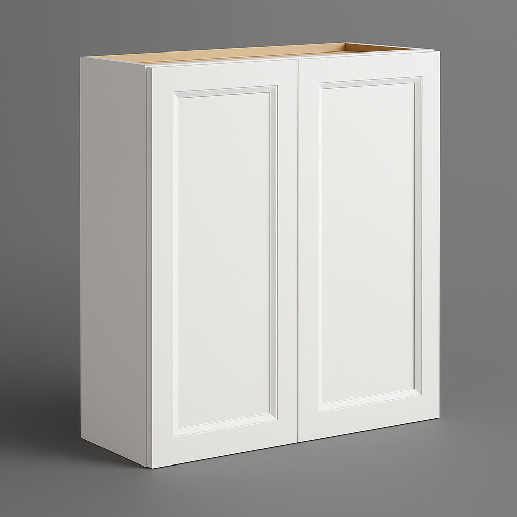 PELHAM & WHITE Keyport Shaker 30" Wall Kitchen Cabinet in White