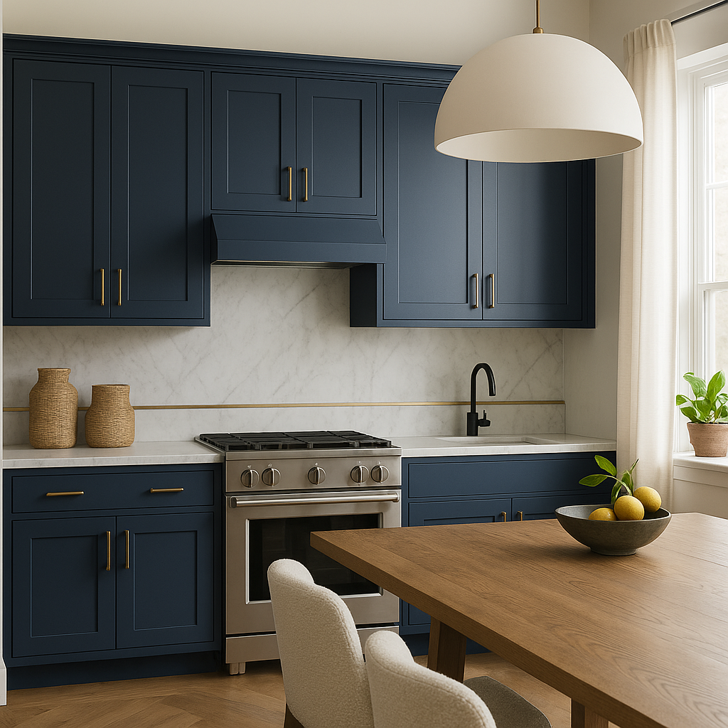 MILL'S PRIDE Valencia Blue Shaker Wall Kitchen Cabinet - 36" W x 12" D x 24" H