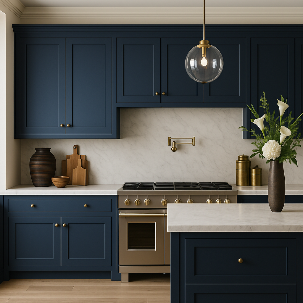 MILL'S PRIDE Valencia Blue Shaker Wall Kitchen Cabinet - 36" W x 12" D x 24" H