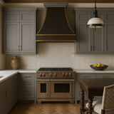 MILL'S PRIDE Richmond Vesuvius Gray Plywood Shaker Wall Kitchen Cabinet - 24" W x 12" D x 36" H
