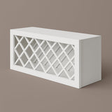 Plywell Shaker Wall Wine Rack, Ready to Assemble, White, 36x15x12 in.
