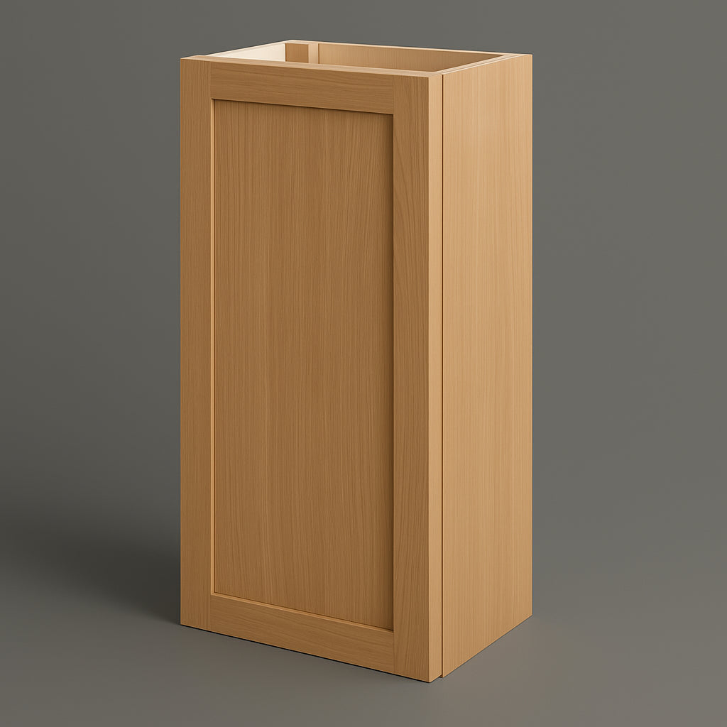 Hampton Bay Avondale Shaker Wall Kitchen Cabinet, White Oak, 18x12x42