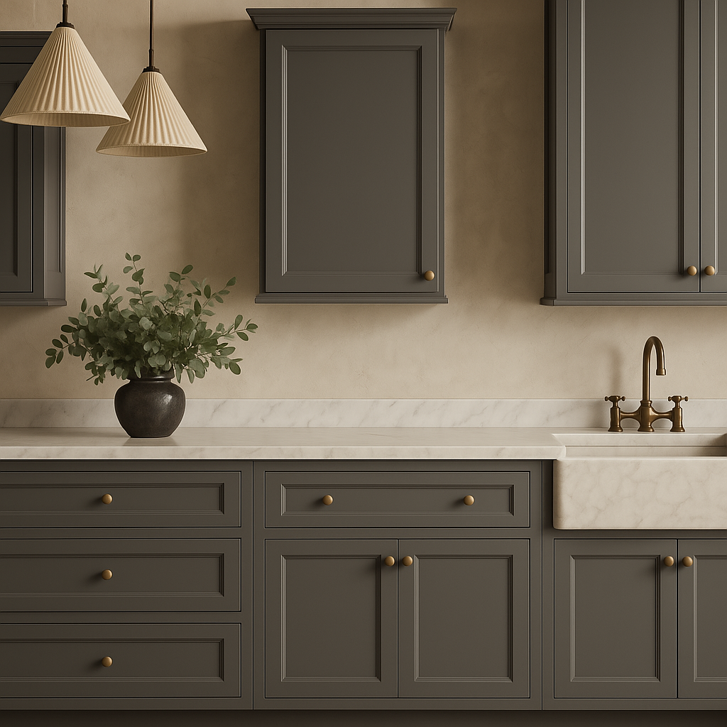 PELHAM & WHITE Keyport Shaker Wall Kitchen Cabinet, Charcoal, 24x12x30 in.