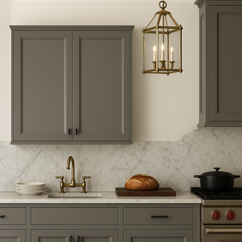 PELHAM & WHITE Keyport Shaker Wall Kitchen Cabinet, Charcoal, 30x12x30 in.