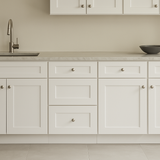 Design House Brookings Shaker Base Kitchen Cabinet, Solid Wood, White Finish