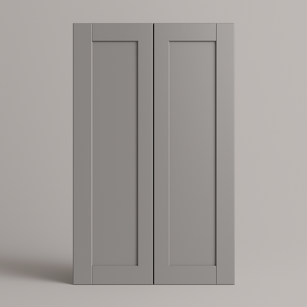 MILL'S PRIDE Richmond Vesuvius Gray Plywood Shaker Wall Kitchen Cabinet - 24" W x 12" D x 42" H