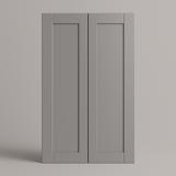 MILL'S PRIDE Richmond Vesuvius Gray Plywood Shaker Wall Kitchen Cabinet - 24" W x 12" D x 42" H