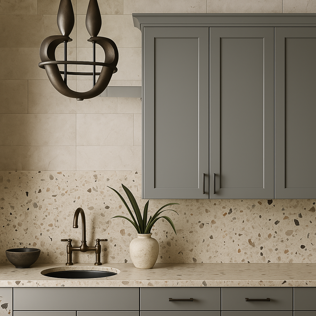 MILL'S PRIDE Richmond Vesuvius Gray Plywood Shaker Wall Kitchen Cabinet - 24" W x 12" D x 42" H
