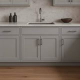 Hampton Bay Avondale Shaker Sink Base Kitchen Cabinet, Dove Gray, 33x24x34.5 inches