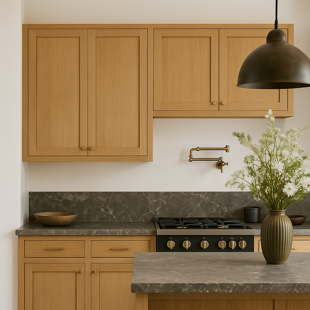 Hampton Bay Avondale Shaker Wall Kitchen Cabinet, 36x12x30, White Oak