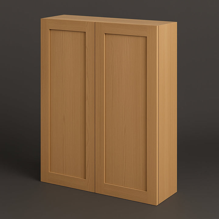 Hampton Bay Avondale 30" Shaker Wall Kitchen Cabinet in White Oak