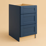 MILL'S PRIDE Valencia Blue Shaker Drawer Base Cabinet - Ready to Assemble