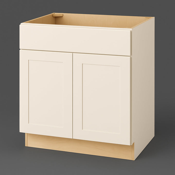 Hampton Bay Avondale Shaker Sink Base Kitchen Cabinet, Antique White
