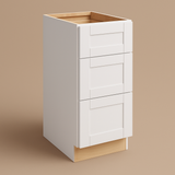MILL'S PRIDE Richmond Verona White Shaker Drawer Base Cabinet - Ready to Assemble