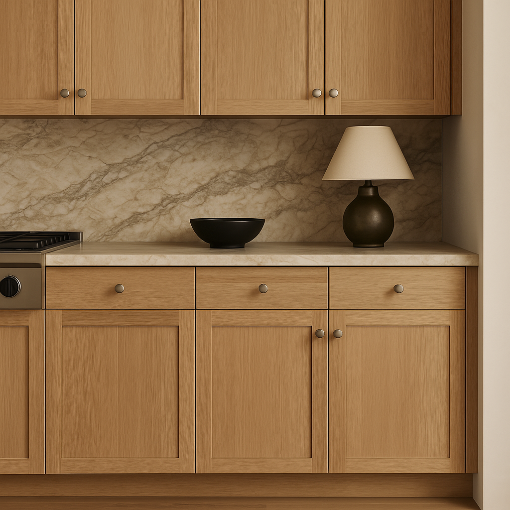 Hampton Bay Avondale Shaker Base Kitchen Cabinet in White Oak