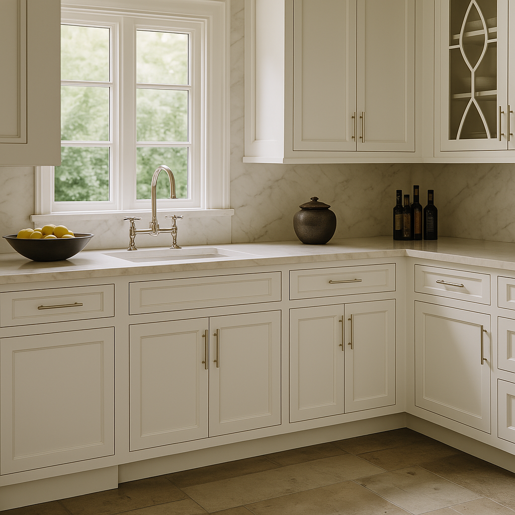 MILL'S PRIDE Richmond Verona White Shaker Base Kitchen Cabinet - 30 in W x 24 in D x 34.5 in H