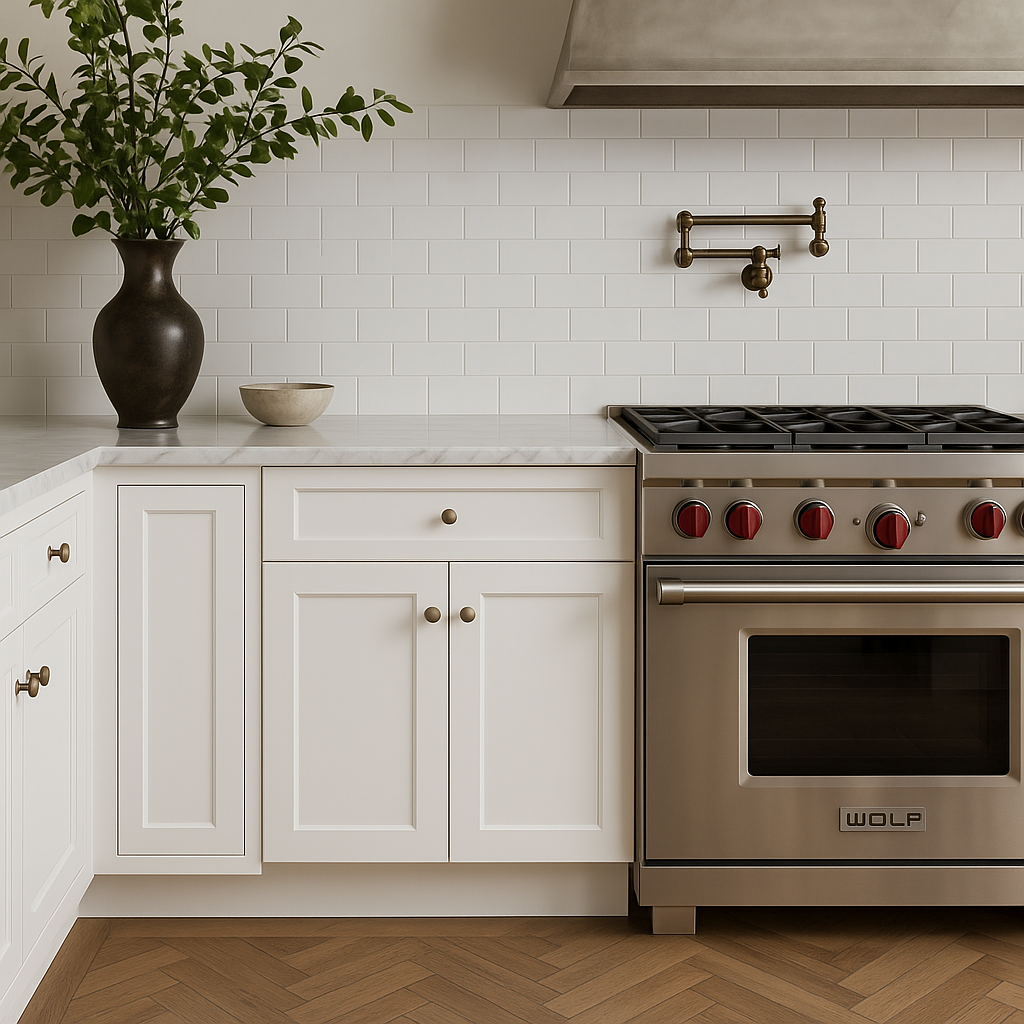 MILL'S PRIDE Richmond Verona White Shaker Base Kitchen Cabinet - 30 in W x 24 in D x 34.5 in H