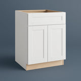 MILL'S PRIDE Richmond Verona White Shaker Base Kitchen Cabinet - 30 in W x 24 in D x 34.5 in H