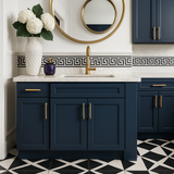 MILL'S PRIDE Richmond Valencia Blue Sink Base Cabinet - 30" W x 24" D x 34.5" H