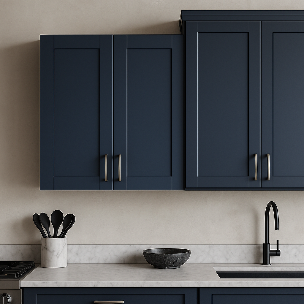 MILL'S PRIDE Valencia Blue Shaker Wall Kitchen Cabinet - 30" W x 12" D x 30" H