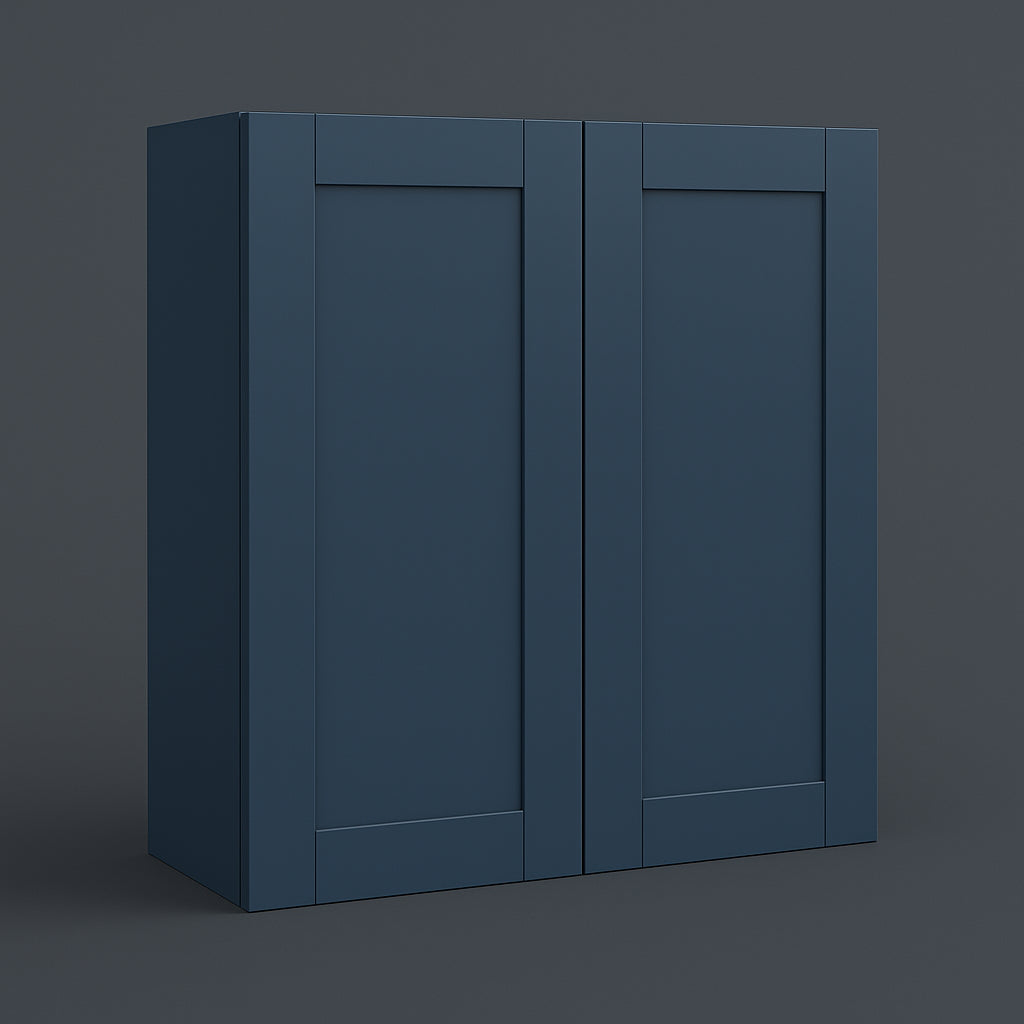 MILL'S PRIDE Valencia Blue Shaker Wall Kitchen Cabinet - 30" W x 12" D x 30" H