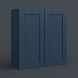 MILL'S PRIDE Valencia Blue Shaker Wall Kitchen Cabinet - 30" W x 12" D x 30" H