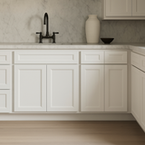 PELHAM & WHITE Keyport Shaker 30 in. Sink Base Cabinet in White