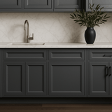PELHAM & WHITE Keyport Shaker Charcoal Sink Base Cabinet - 30 in. W x 24 in. D x 34.5 in. H