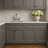 PELHAM & WHITE Keyport Shaker Charcoal Sink Base Cabinet - 30 in. W x 24 in. D x 34.5 in. H