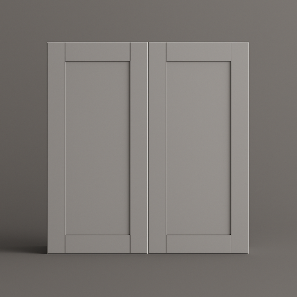 MILL'S PRIDE Richmond Vesuvius Gray Plywood Shaker Wall Kitchen Cabinet - Ready to Assemble