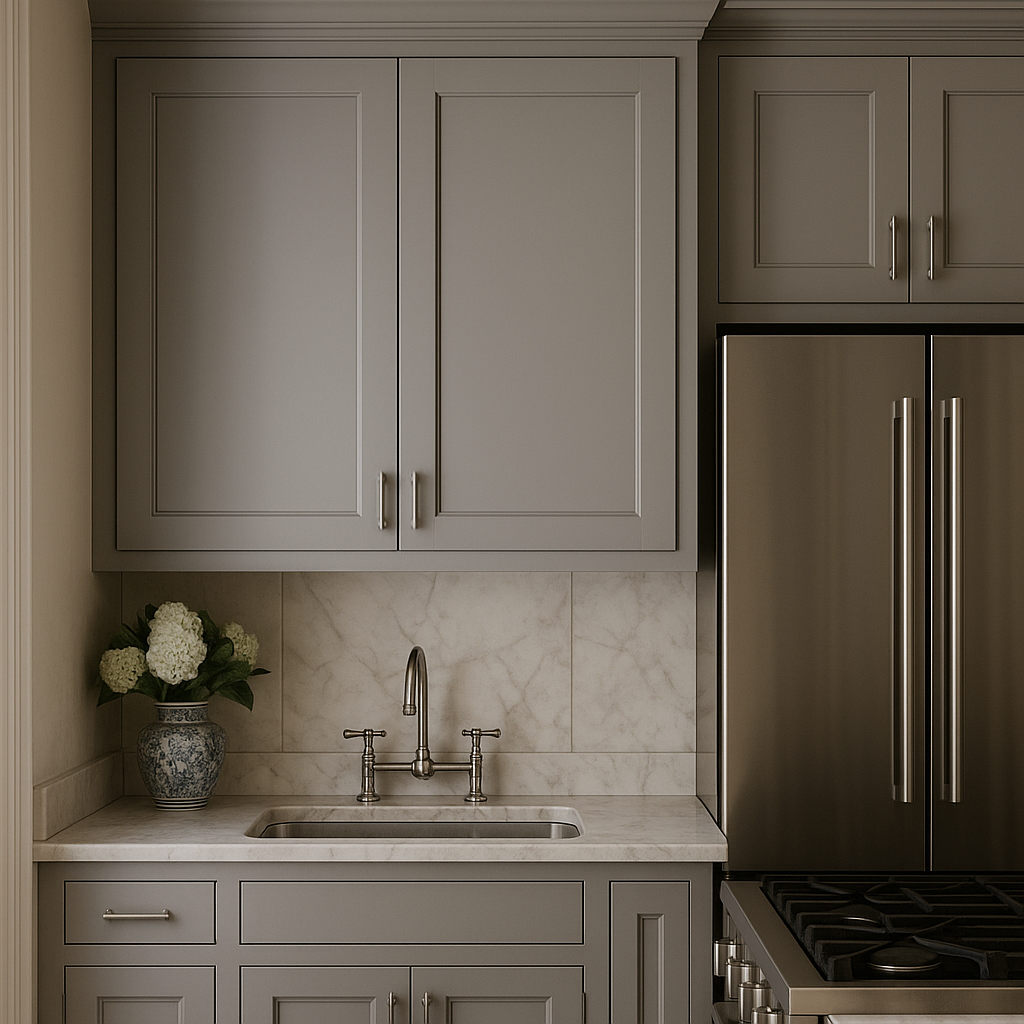 MILL'S PRIDE Richmond Vesuvius Gray Plywood Shaker Wall Kitchen Cabinet - Ready to Assemble
