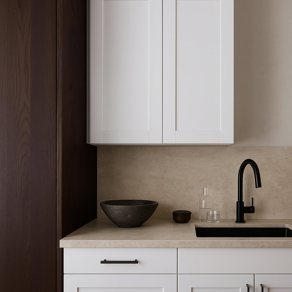 MILL'S PRIDE Richmond Verona White Shaker Wall Kitchen Cabinet - 36" W x 12" D x 30" H