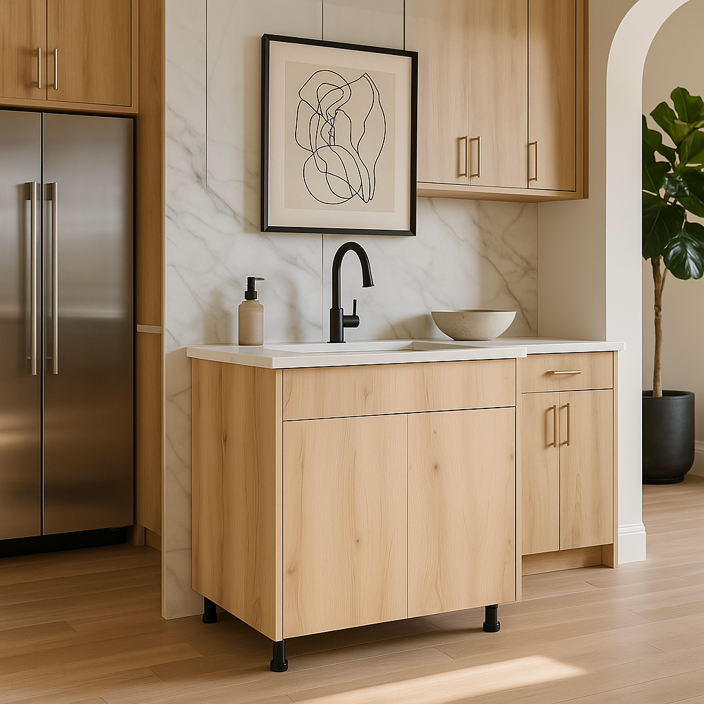 Cambridge Radiance 30 in. Light Oak Sink Base Cabinet