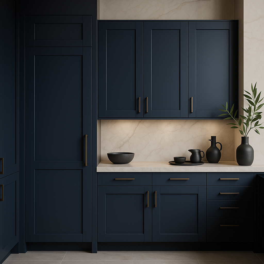 MILL'S PRIDE Valencia Blue Wall Kitchen Cabinet - Ready to Assemble