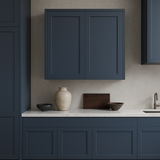 MILL'S PRIDE Valencia Blue Shaker Wall Kitchen Cabinet - 36" W x 12" D x 30" H
